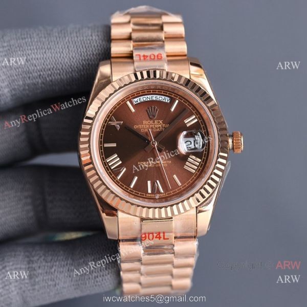 Swiss Quality Rolex Daydate II Citizen 8215 Watch Rose Gold Olive Green Dial 41mm Swiss Quality Rolex Daydate II Citizen 8215 Watch Rose Gold Olive Green Dial 41mm