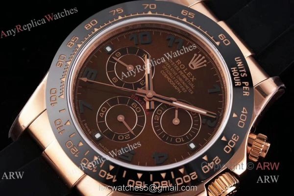 New NOOB V3 4130 Rolex Daytona Rubber Band Chocolate Dial Replica Watch New NOOB V3 4130 Rolex Daytona Rubber Band Chocolate Dial Replica Watch