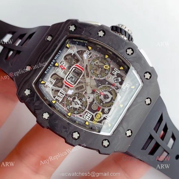 V2 NEW UPGRADED KV Factory Best Fake Richard Mille RM011 Carbon Case Chrono Automatic Watch V2 NEW UPGRADED KV Factory Best Fake Richard Mille RM011 Carbon Case Chrono Automatic Watch