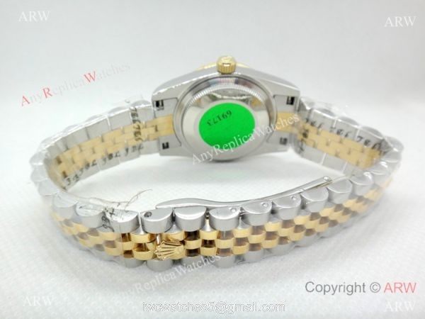 Two Tone Pink MOP Diamond bezel Rolex Couple Watches Datejust 36mm Two Tone Pink MOP Diamond bezel Rolex Couple Watches Datejust 36mm