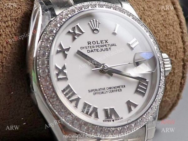 (TWF) New Rolex Oyster Perpetual Datejust 31mm Knockoff Watch With White Dial Diamond Bezel (TWF) New Rolex Oyster Perpetual Datejust 31mm Knockoff Watch With White Dial Diamond Bezel