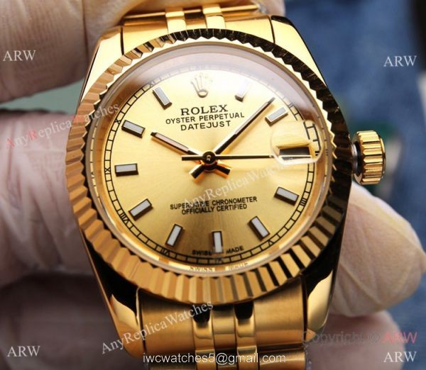 Yellow Gold Oyster Perpetual Datejust Rolex Couple Watches AAA Replica Yellow Gold Oyster Perpetual Datejust Rolex Couple Watches AAA Replica