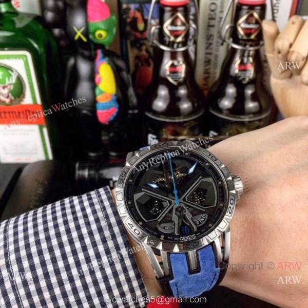 New Replica Roger Dubuis Lamborghini Huracan Watch Titanium Orange Gummy Strap New Replica Roger Dubuis Lamborghini Huracan Watch Titanium Orange Gummy Strap