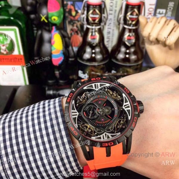 Copy Roger Dubuis Excalibur Quatuor All Black Automatic Watches Copy Roger Dubuis Excalibur Quatuor All Black Automatic Watches