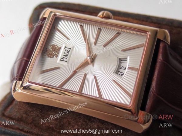 Swiss Replica Mens Piaget Emperador Rose Gold Silver Dial Automatic Watch Swiss Replica Mens Piaget Emperador Rose Gold Silver Dial Automatic Watch