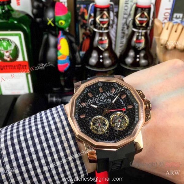 Replica Corum Admirals Cup Double Flying Tourbillon Black Dial Corum Watch Replica Corum Admirals Cup Double Flying Tourbillon Black Dial Corum Watch