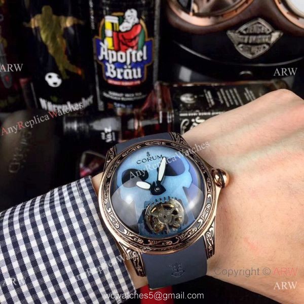 AAA Replica Corum Bubble Skull Watch Rose Gold &8216;Tattoo Rubber Strap AAA Replica Corum Bubble Skull Watch Rose Gold &8216;Tattoo Rubber Strap