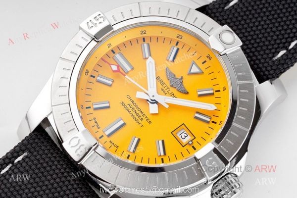 (BLSF) New Breitling Avenger Seawolf Yellow Face Swiss Replica Watches 45mm (BLSF) New Breitling Avenger Seawolf Yellow Face Swiss Replica Watches 45mm
