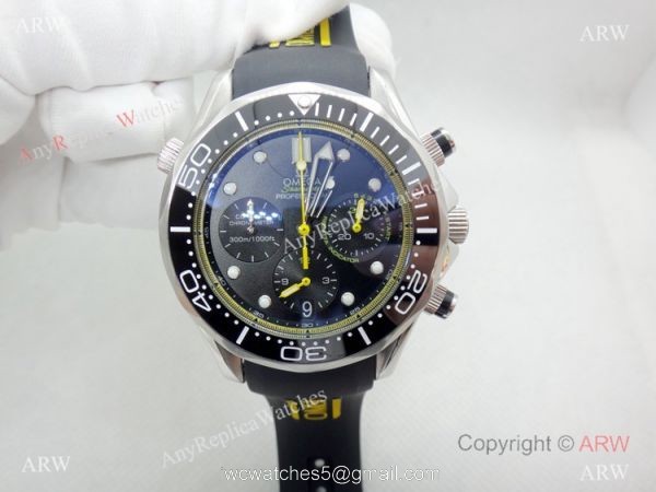 Replica Omega Seamaster Chronograph Dial Rubber Strap Replica Omega Seamaster Chronograph Dial Rubber Strap
