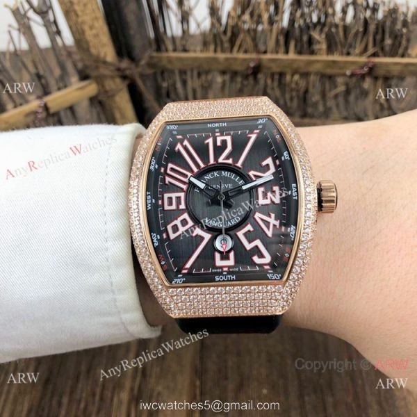Clone Franck Muller Vanguard Classical Stainless Steel Diamond Watch 54mm Clone Franck Muller Vanguard Classical Stainless Steel Diamond Watch 54mm