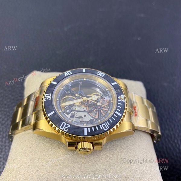 Best Quality Replica VR Factory Yellow Gold Rolex Skeleton Watch Best Quality Replica VR Factory Yellow Gold Rolex Skeleton Watch