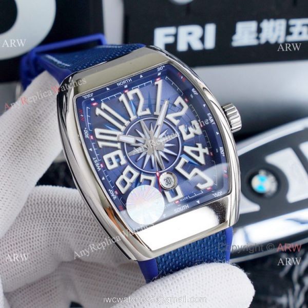 Clone Franck Muller Vanguard Yachting Automatic Watches Ss White Dial Clone Franck Muller Vanguard Yachting Automatic Watches Ss White Dial
