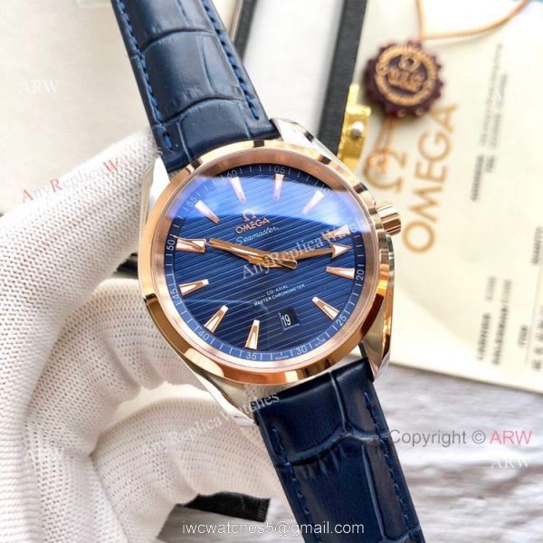 Best Quality Omega Seamaster Aqua Terra Copy Watches 2-Tone Rose Gold Best Quality Omega Seamaster Aqua Terra Copy Watches 2-Tone Rose Gold