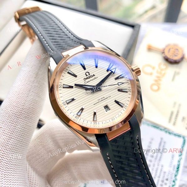 Copy Omega Seamaster Aqua Terra 150M Watches 41mm Rose Gold Copy Omega Seamaster Aqua Terra 150M Watches 41mm Rose Gold