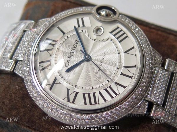 (TW) Best Replica Cartier Ballon Bleu Diamond Watches With Silver Dial (TW) Best Replica Cartier Ballon Bleu Diamond Watches With Silver Dial