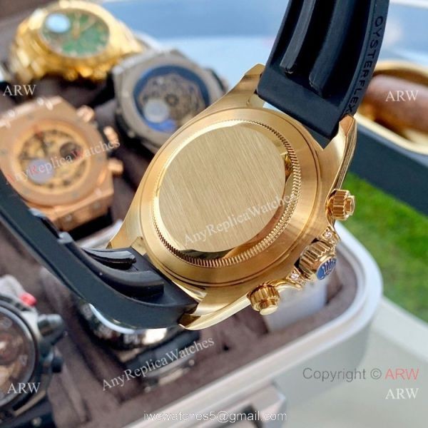 High Quality Copy Rolex Daytona Rubber Band Rainbow Bezel Watch 40mm High Quality Copy Rolex Daytona Rubber Band Rainbow Bezel Watch 40mm