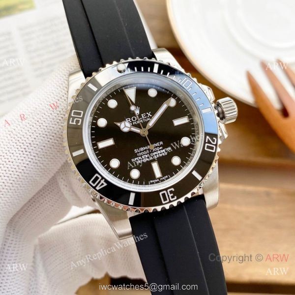 Best Quality Rolex Submariner Clone Green Dial Rubber Strap Watches 40mm Best Quality Rolex Submariner Clone Green Dial Rubber Strap Watches 40mm