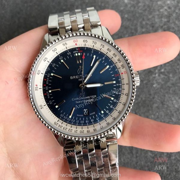 New Breitling Navitimer 41mm B01 Dark Blue Dial Swiss Replica Watches New Breitling Navitimer 41mm B01 Dark Blue Dial Swiss Replica Watches