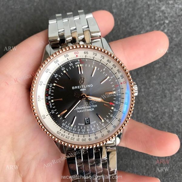 New Breitling Navitimer Automatic 41 Rose Gold Grey Dial Replica Watches New Breitling Navitimer Automatic 41 Rose Gold Grey Dial Replica Watches