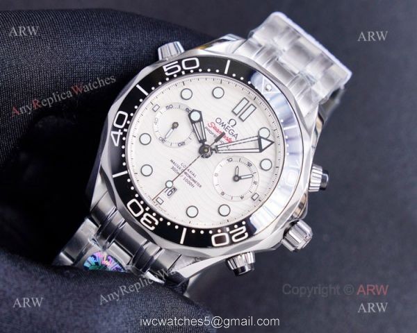 (TW) New Omega Seamaster Diver 300m Chronograph Black Dial Swiss Replica Watches (TW) New Omega Seamaster Diver 300m Chronograph Black Dial Swiss Replica Watches
