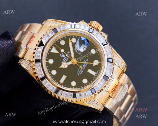 Best Replica Rolex GMT Master ii Yellow Gold GMT Rainbow Watches For Men Best Replica Rolex GMT Master ii Yellow Gold GMT Rainbow Watches For Men