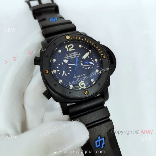 New Panerai Submersible Flyback PAM615 All Black Watch 47MM New Panerai Submersible Flyback PAM615 All Black Watch 47MM