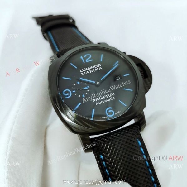 New Panerai Luminor Marina CarbotechtTM Blue Markers Fake Panerai Watch PAM1661 New Panerai Luminor Marina CarbotechtTM Blue Markers Fake Panerai Watch PAM1661