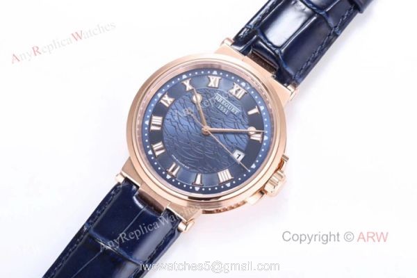 Swiss Replica Breguet Marine 5517 Blue Dial Watch For Men Swiss Replica Breguet Marine 5517 Blue Dial Watch For Men