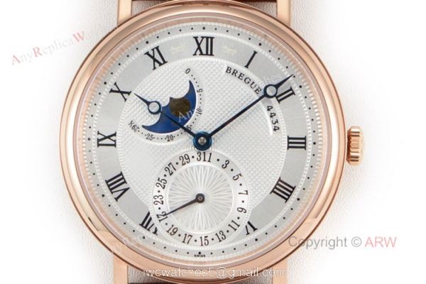 High-End Replica Breguet Classique Rose Gold Bezel Moonphase Watch For Men High-End Replica Breguet Classique Rose Gold Bezel Moonphase Watch For Men