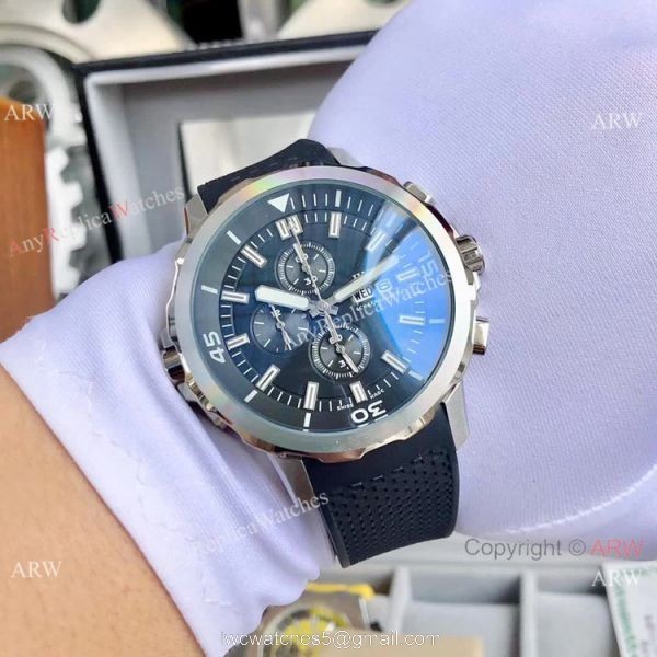 Fake IWC Schaffhausen Aquatimer 43mm Watches White Dial Rubber Strap Fake IWC Schaffhausen Aquatimer 43mm Watches White Dial Rubber Strap