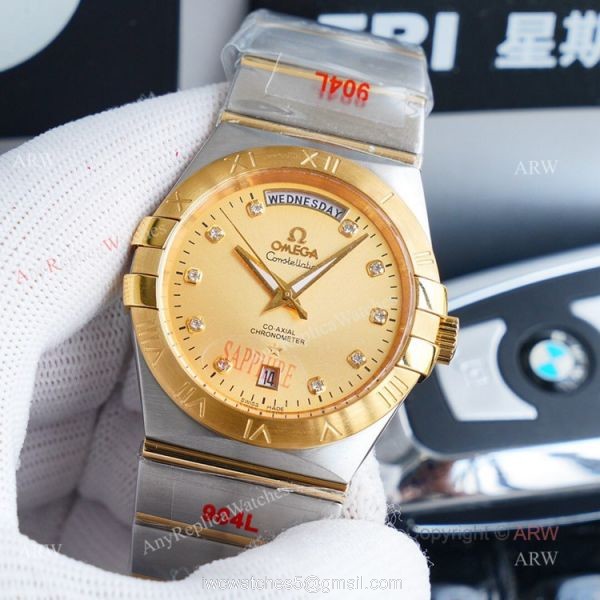 1:1 Swiss Replica Gold Omega Constellation Automatic Watch For Men 38mm 1:1 Swiss Replica Gold Omega Constellation Automatic Watch For Men 38mm