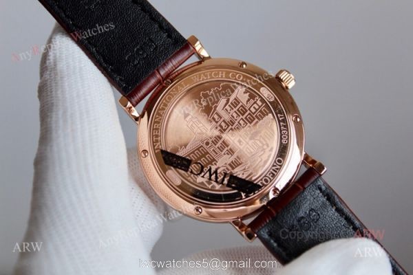 High Quality IWC Portofino Rose Gold Blue Dial Automatic Replica Watch High Quality IWC Portofino Rose Gold Blue Dial Automatic Replica Watch