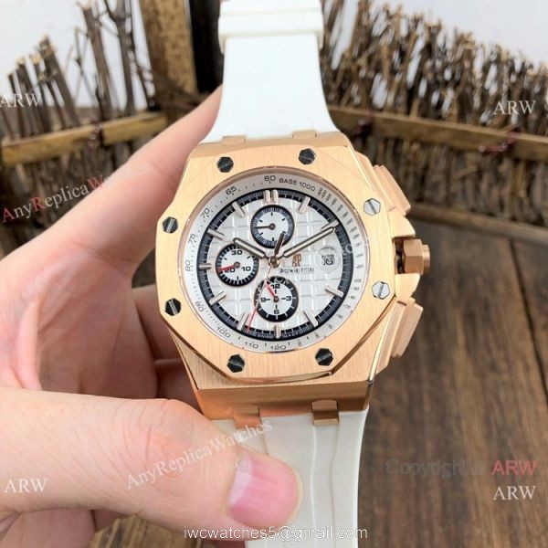 Copy Audemars Piguet Royal Oak Offshore Watch Rose Gold White Face Copy Audemars Piguet Royal Oak Offshore Watch Rose Gold White Face