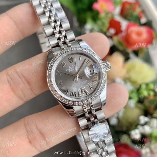 Swiss Quality Replica Rolex Datejust Rhodium Dial With Diamonds Ladies Watch 28mm Swiss Quality Replica Rolex Datejust Rhodium Dial With Diamonds Ladies Watch 28mm