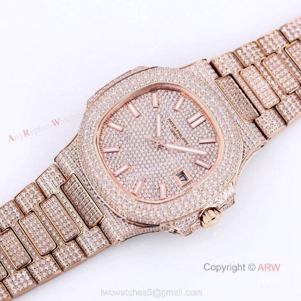5719 Patek Philippe Nautilus Bust Down Rose Gold Replica Watch 40mm 5719 Patek Philippe Nautilus Bust Down Rose Gold Replica Watch 40mm