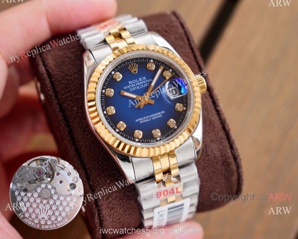 Swiss Quality Rolex Datejust Watches Two Tone Green Dial Swiss Quality Rolex Datejust Watches Two Tone Green Dial
