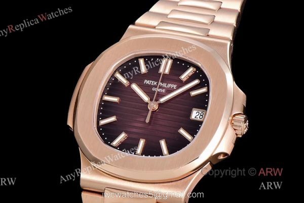(GR) V2 Version Patek Philippe Nautilus 5711 Rose Gold Brown Dial Swiss Patek Philippe 324 SC Watch (GR) V2 Version Patek Philippe Nautilus 5711 Rose Gold Brown Dial Swiss Patek Philippe 324 SC Watch