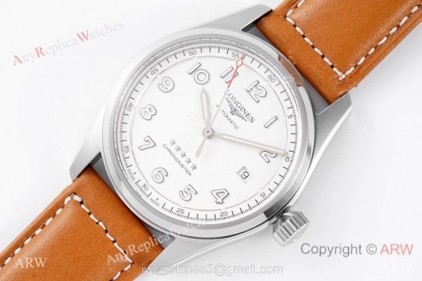 Swiss Grade Replica Longines Spirit White Dial Watch Vintage Style Swiss Grade Replica Longines Spirit White Dial Watch Vintage Style