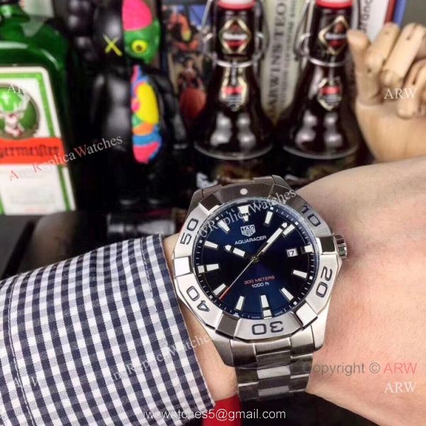 Knockoff Tag Heuer Aquaracer 300M Watch Bright Blue Dial Knockoff Tag Heuer Aquaracer 300M Watch Bright Blue Dial