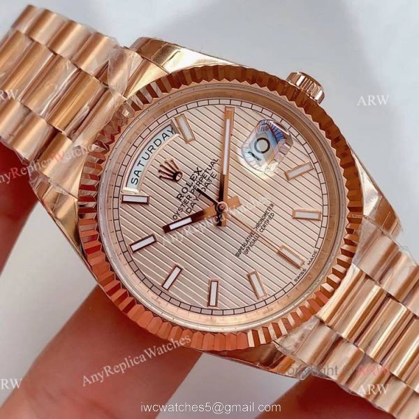 AAA Grade Replica Noob Rolex Day Date Rose Gold Swiss 3255 Automatic Watch AAA Grade Replica Noob Rolex Day Date Rose Gold Swiss 3255 Automatic Watch