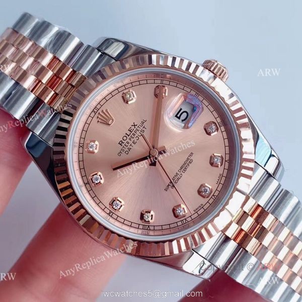 41mm Rolex Jubilee Rose Gold Datejust Noob Replica Watches For Men 41mm Rolex Jubilee Rose Gold Datejust Noob Replica Watches For Men