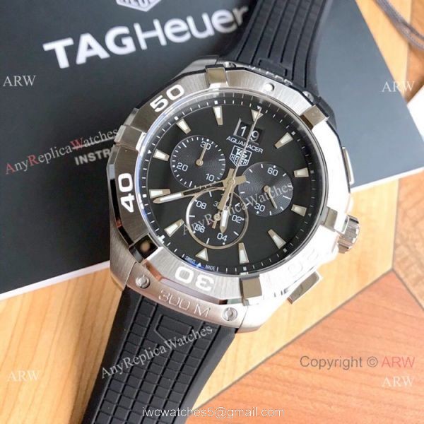 Tag Heuer Mens Aquaracer 300m Rubber Strap Watch Swiss Quartz Movement Tag Heuer Mens Aquaracer 300m Rubber Strap Watch Swiss Quartz Movement