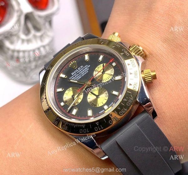 2020 NEW! Copy Rolex Daytona Paul Newman Watch 2 Tone Rubber Strap 2020 NEW! Copy Rolex Daytona Paul Newman Watch 2 Tone Rubber Strap