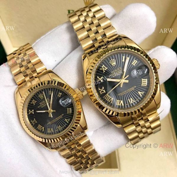 Buy Copy Rolex Datejust Jubilee 36mm and 31mm Watches All Gold White Roman Buy Copy Rolex Datejust Jubilee 36mm and 31mm Watches All Gold White Roman