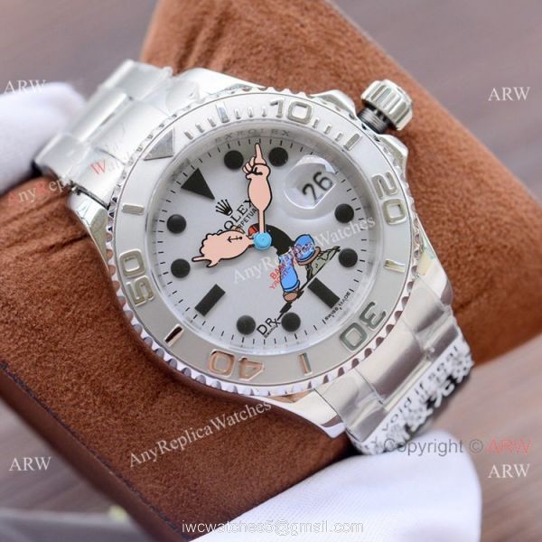 New Copy Rolex Popeye Yachtmaster Stainless Steel Watch Bamford Wrist New Copy Rolex Popeye Yachtmaster Stainless Steel Watch Bamford Wrist