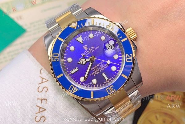 Rolex Submariner Two Tone Green Dial Watch Wholesale Rolex Submariner Two Tone Green Dial Watch Wholesale