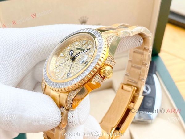 Luxury Replica Rolex GMT-Master 2 Full Diamond Watch Luxury Replica Rolex GMT-Master 2 Full Diamond Watch