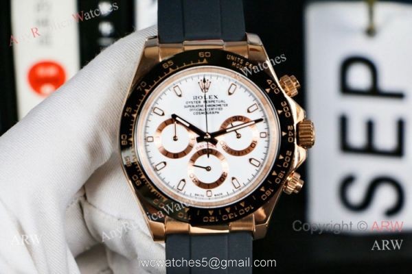Wholesale Replica Rolex Daytona Rubber Strap Watch Rose Gold Chronogarph Wholesale Replica Rolex Daytona Rubber Strap Watch Rose Gold Chronogarph