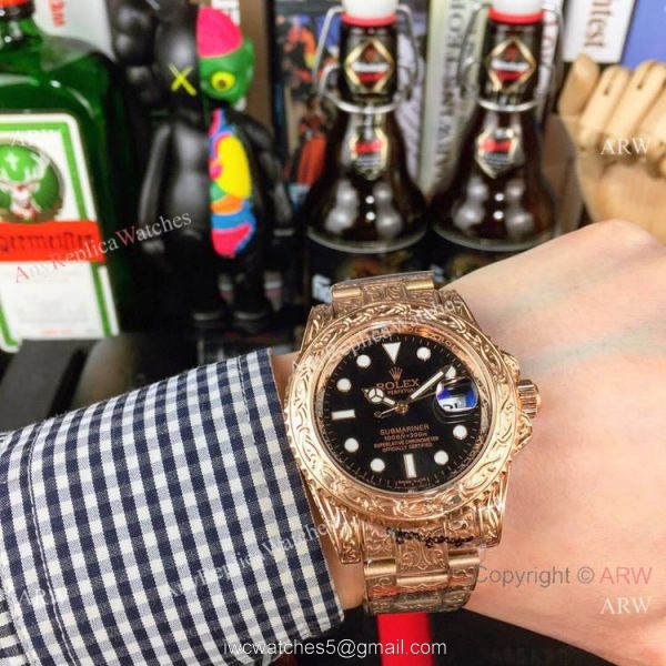 Rolex Submariner Engraving Rose Gold Watches Buy Replica Rolex Submariner Engraving Rose Gold Watches Buy Replica