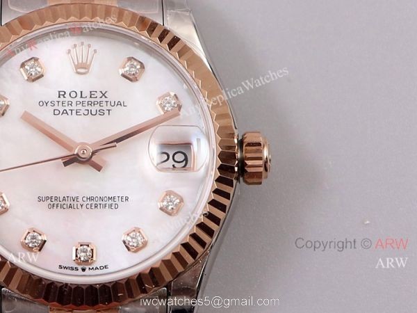 (TW) Swiss Grade Rolex Datejust 31mm Rolex Jubilee Rose Gold Mother Of Pearl (TW) Swiss Grade Rolex Datejust 31mm Rolex Jubilee Rose Gold Mother Of Pearl
